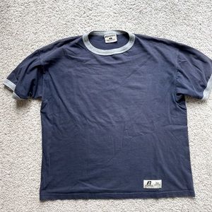 RUSSELL VINTAGE Navy Tee